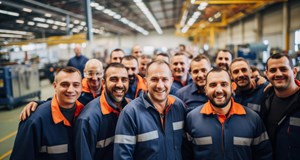 A group of men who work in the automotive industry
