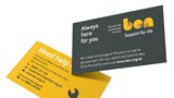 Helpline card mockup